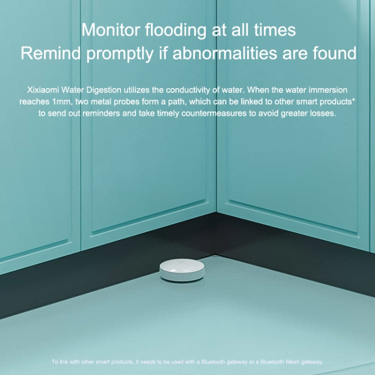 Original Xiaomi Wireless Bluetooth Flood Guard Intelligently Detects Water Leakage Xiaoai Speaker Linkage App to Remotely Remind Smart Home, need to be used with CA1001 Original Xiaomi Wireless Bluetooth Flood Guard Intelligently Detects Water Leakage Xiaoai Speaker Linkage App to Remotely Remind Smart Home, need to be used with CA1001